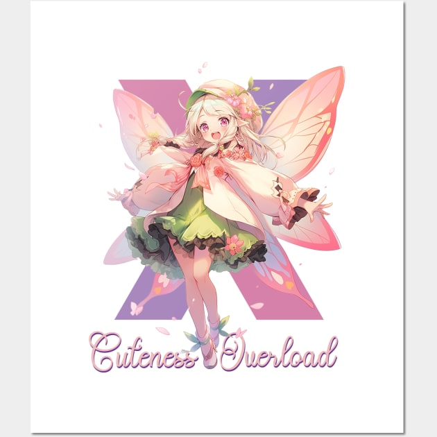 Cuteness Overload Fairy Girl Wall Art by PlayfulPandaDesigns